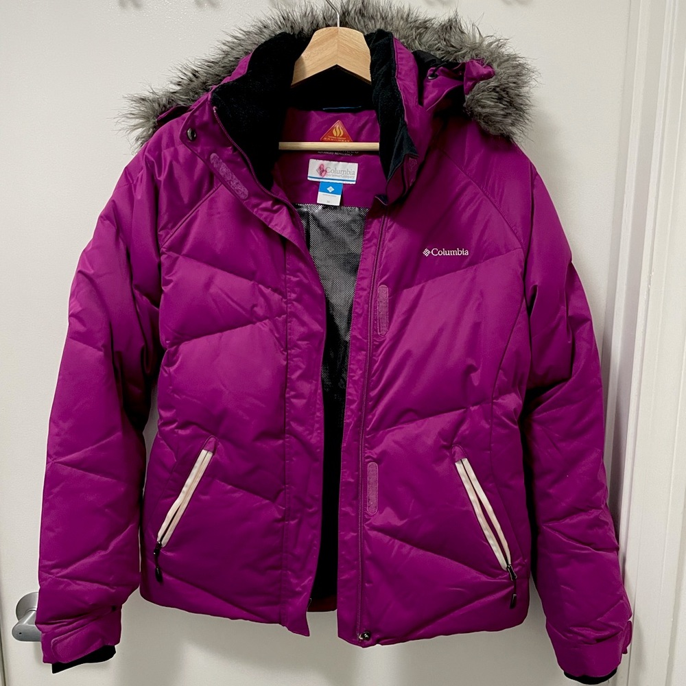 Columbia Lady D Down winter jacket size M